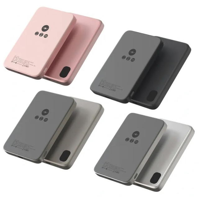 KooPin 鋁合金殼石墨烯銅導散熱 15W磁吸三用快充行動電源 5000mAh